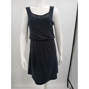 Prana Mika Dress Women Size S Black Blue Sleeveless Basic Athleisure Comfortable